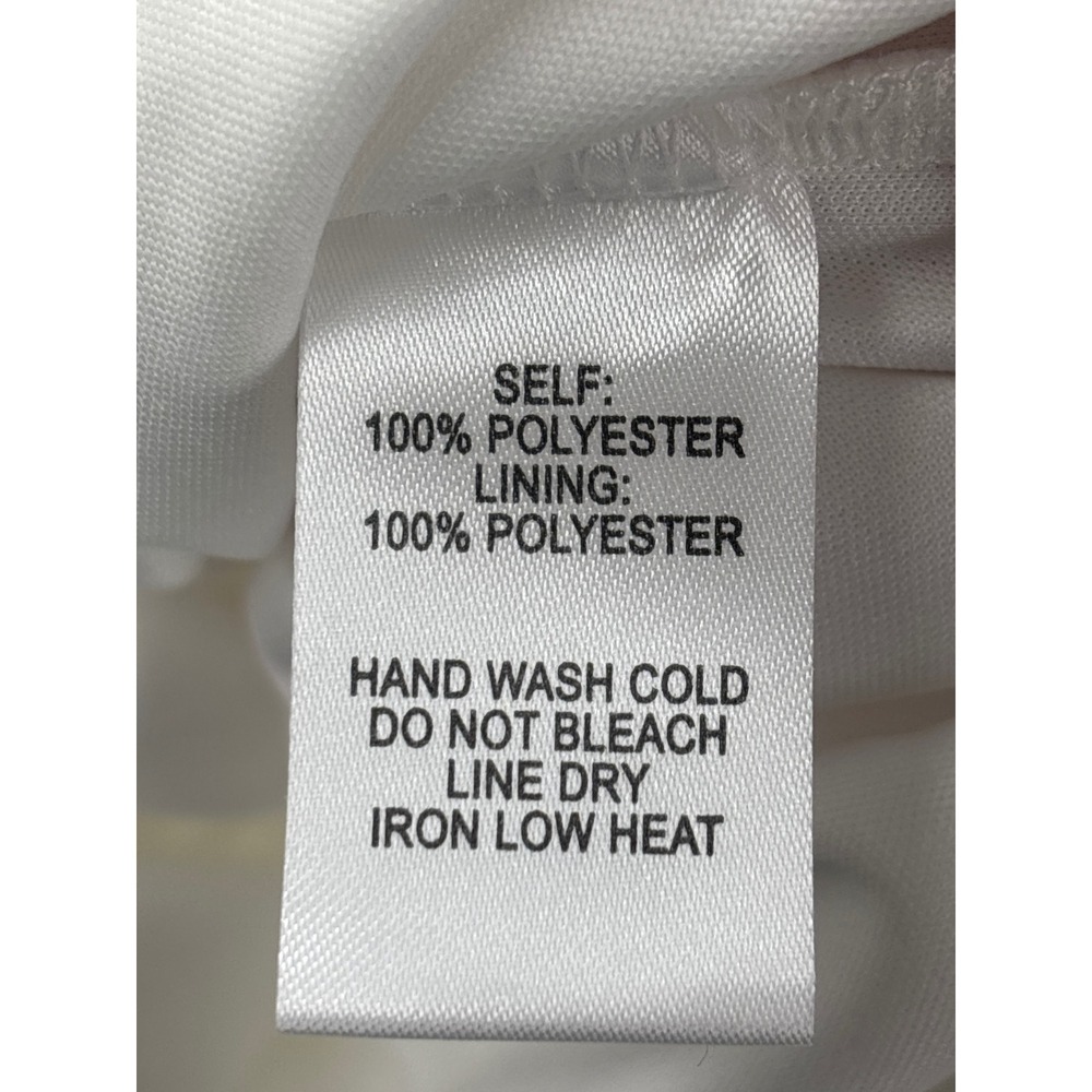 Lulus Frilled to Bits White Swiss Dot Off-the-Shoulder Romper Medium NWT - Picture 11 of 11